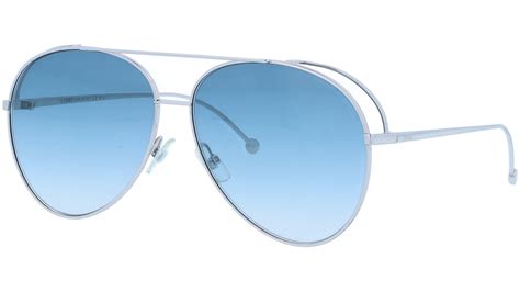 Fendi FF0286/S 01008 Palladium Aviator Sunglasses